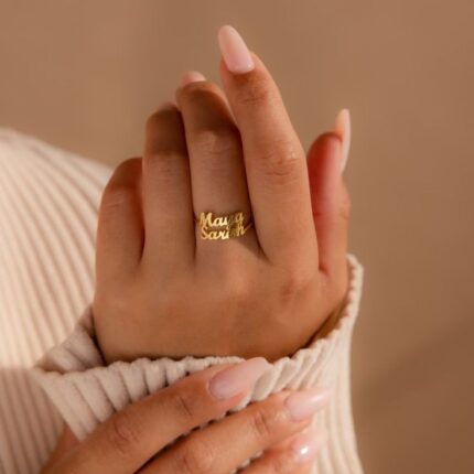 Customized Couple Name Ring